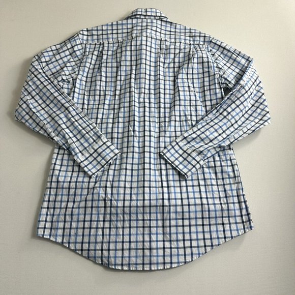 Southern Tide Classic Fit Mens Medium Long Sleeve Button Down Plaid Cotton Shirt - Picture 2 of 9